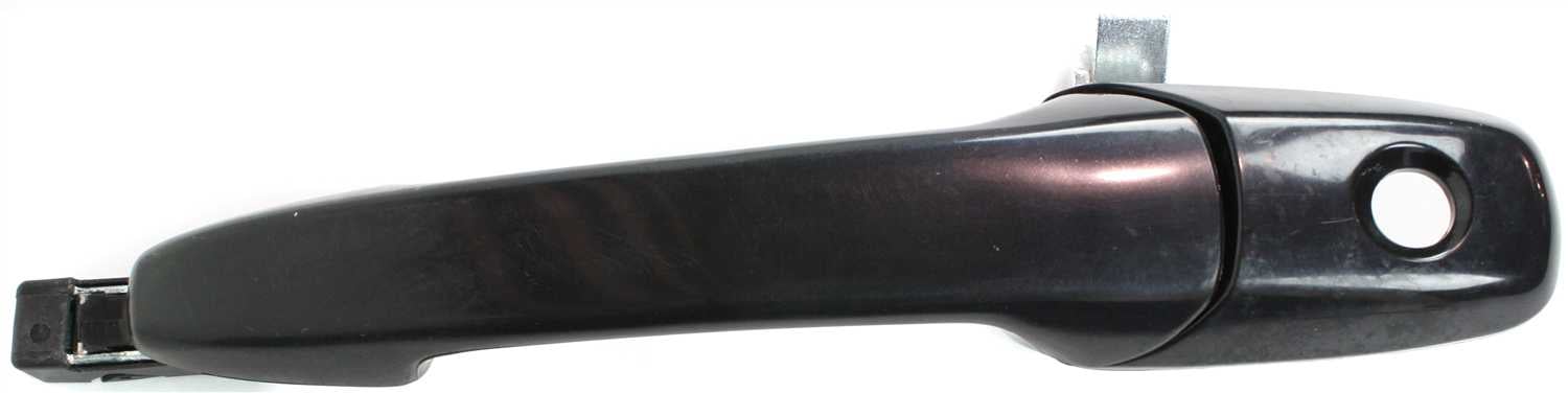 Front Exterior Door Handle for Ford Mustang 2005-2014, Left (Driver), Primed (Ready to Paint) Black, with Keyhole, Replacement