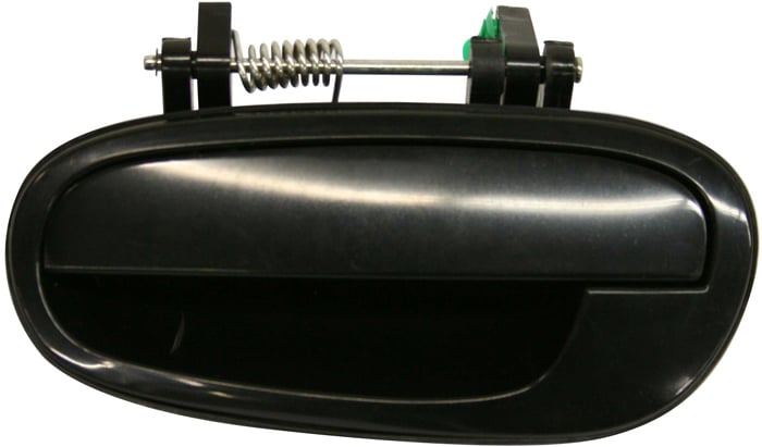 Rear Exterior Door Handle Assembly for Suzuki Forenza (2004-2005) and Reno (2005), Left (Driver), Smooth Black, Replacement