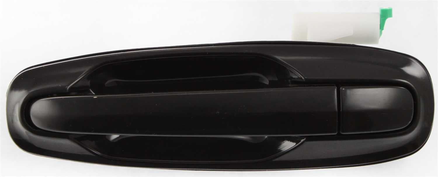 Rear Exterior Door Handle Assembly for 2006-2008 Suzuki Forenza/Reno, Left (Driver), Smooth Black, Replacement