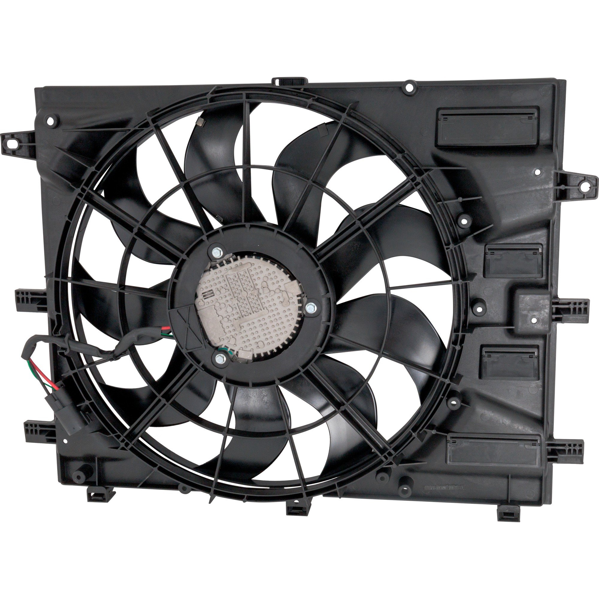 Radiator Fan Assembly for 2018-2023 Equinox/Terrain, Single Fan, Compatible with 1.6L Turbo Diesel Engine/2.0L Turbo Engine, Suitable for Terrain with 2.0L Turbo Engine & Towing Package, Replacement