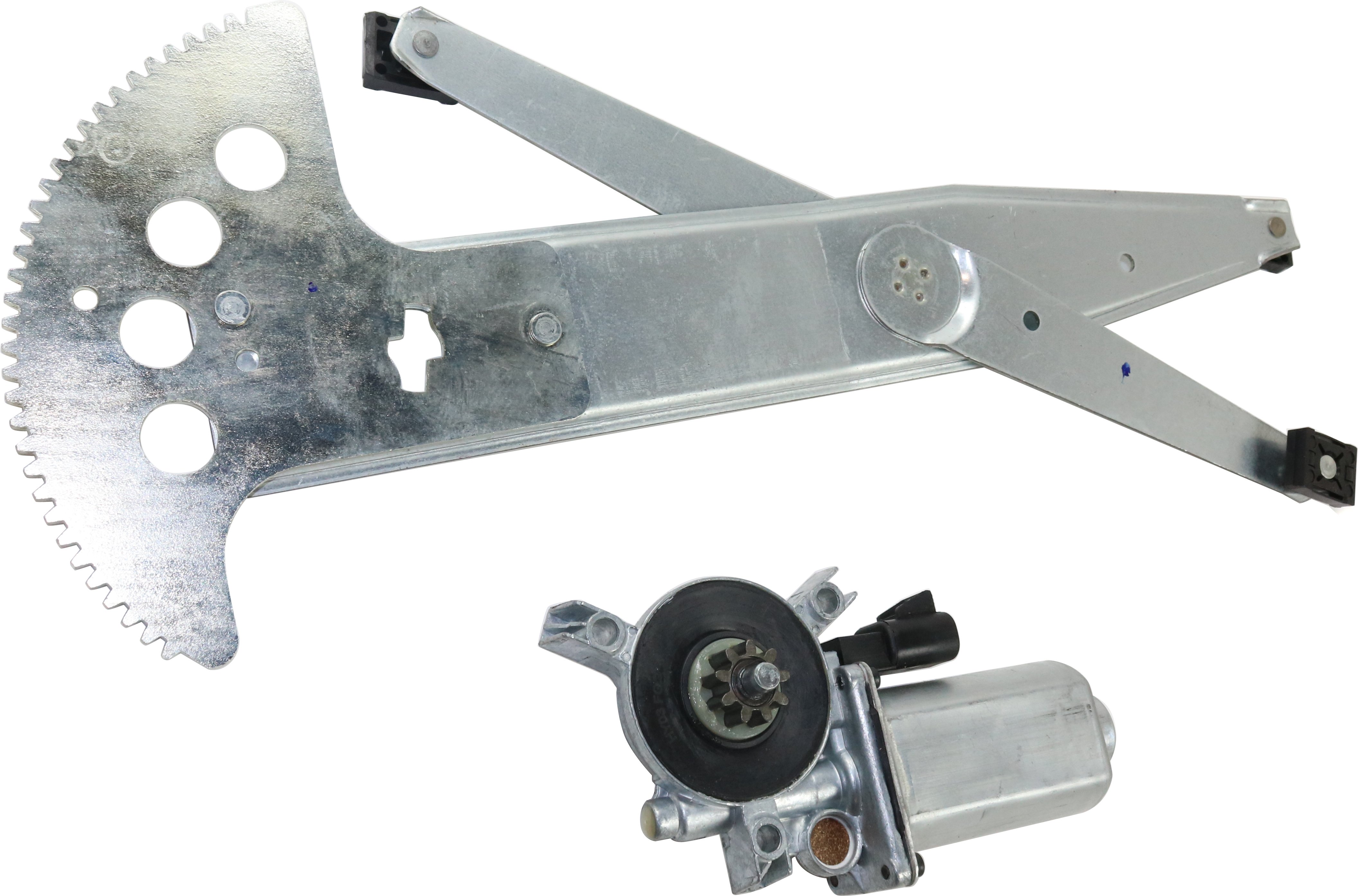 Front Window Regulator with Power Motor for Chevrolet Venture 1997-2005, Pontiac Montana 1999-2009, Left (Driver), Replacement
