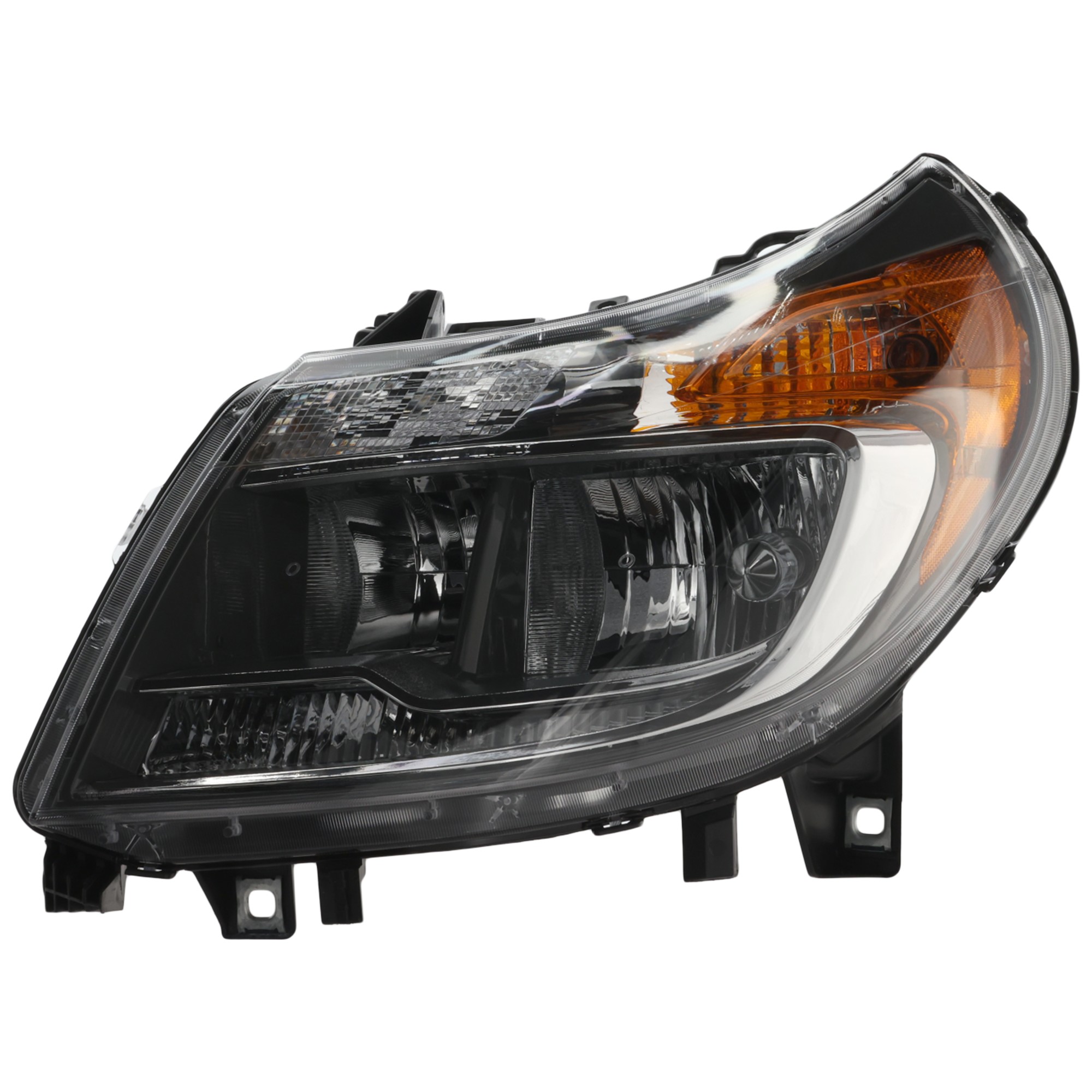 Headlight Assembly for 2014-2022 Promaster Van, Left (Driver), Without Daytime Running Light, Replacement (CAPA Certified)