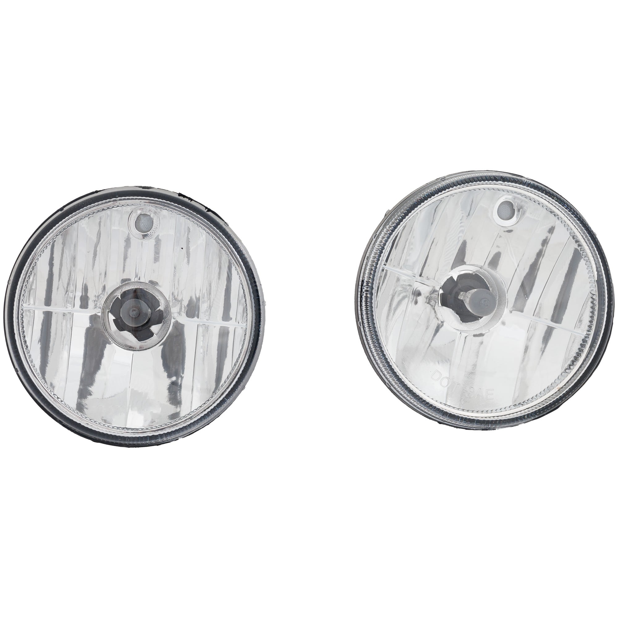 Fog Light Assembly for Dodge RAM 1500 1999-2001, 2500/3500 1999-2002, Right (Passenger) and Left (Driver), Halogen, Clear Lens, w/ Sport Package, Replacement