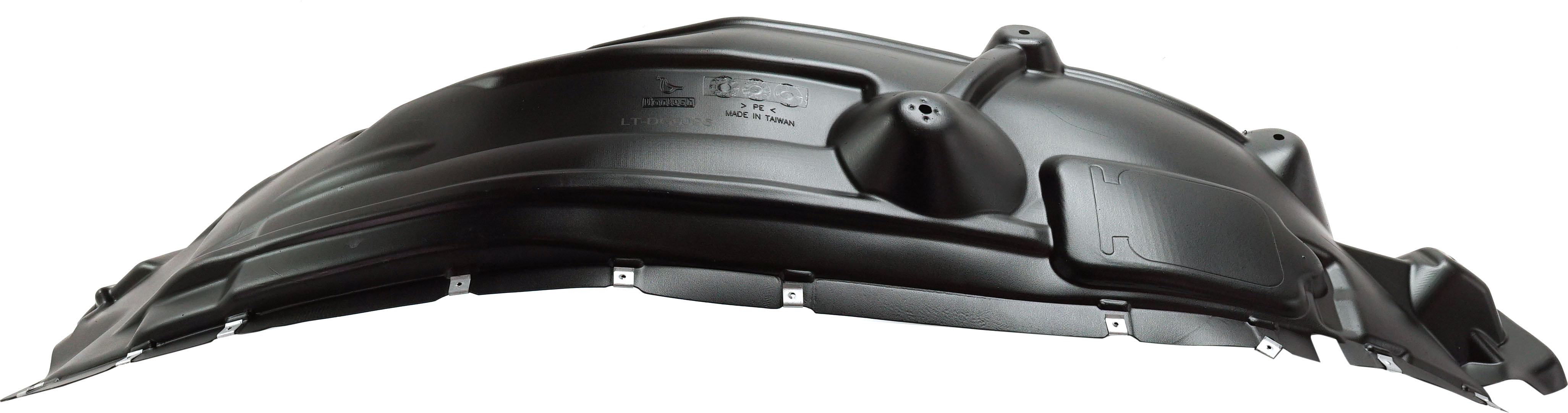 Front Fender Liner for Dodge RAM 1500 2019-2024, Right (Passenger) Rear Section, without Wheel Opening Molding, Vacuum Form Plastic, Replacement