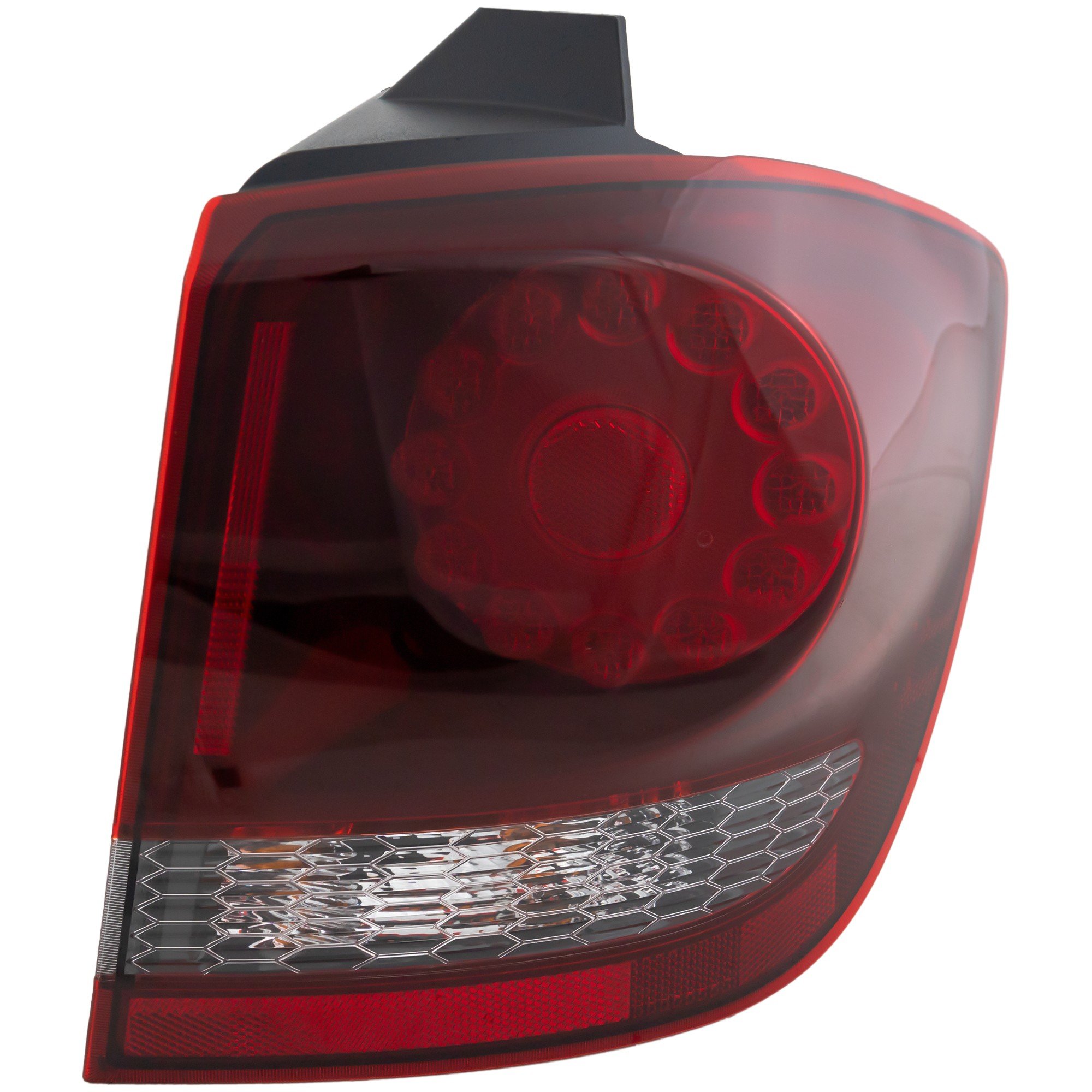LED Tail Light Assembly for Dodge Journey 2009-2020, Right (Passenger) Side, Outer with Black Interior, Replacement