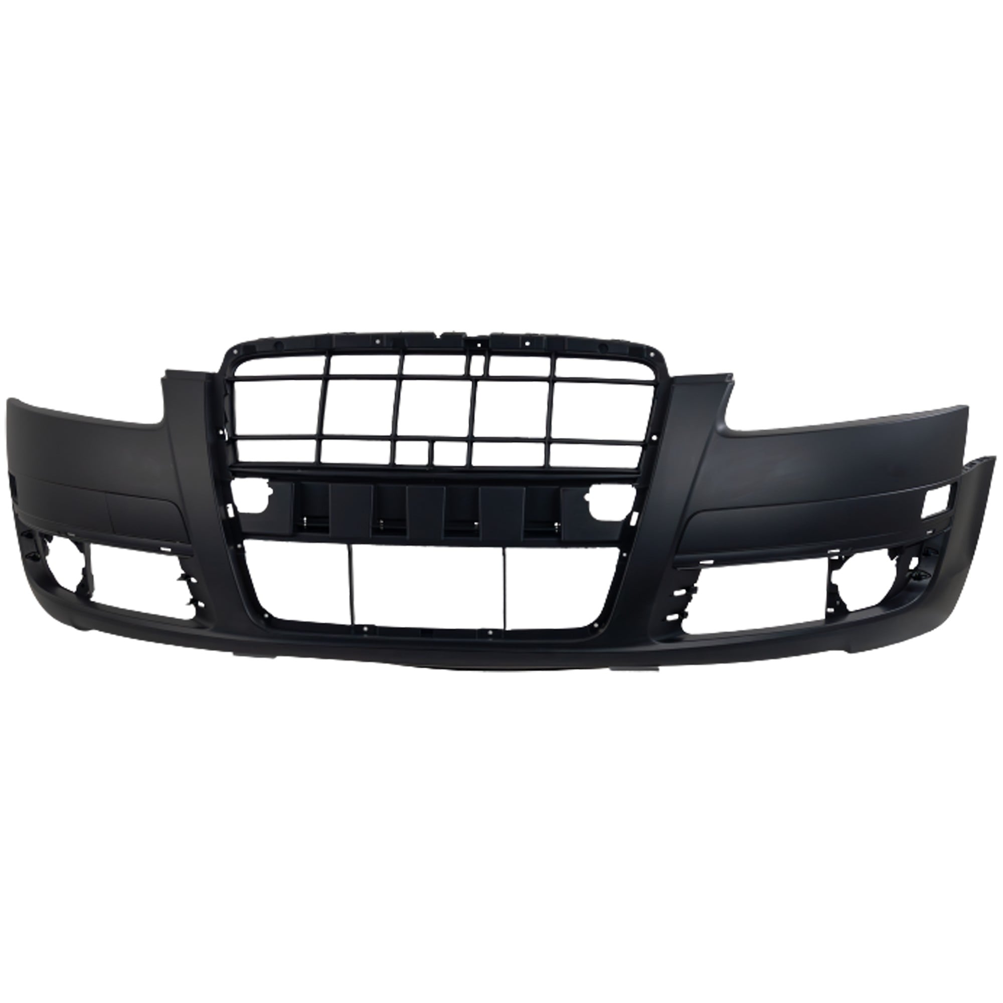 Front Bumper Cover for Audi A6 2006-2008 / A6 Quattro 2005-2008, Primed (Ready to Paint), Plastic, Type 1, Without Headlight Washer Holes, Replacement