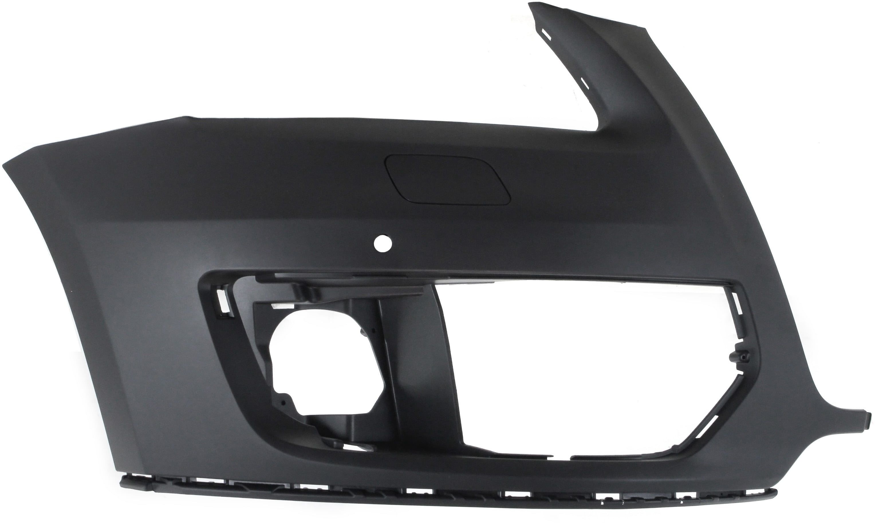 Front Bumper Cover for Audi Q5 2009-2012 Right (Passenger), Primed (Ready to Paint), with Parking Aid Sensor Holes and Headlight Washer Holes, without S-Line Package, Replacement