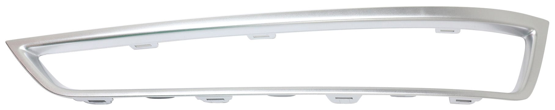 Front Bumper Grille Molding for Acura MDX 2010-2013, Right (Passenger) Side, Garnish, Painted Silver, Replacement