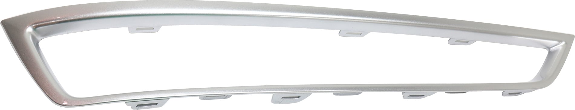 Front Bumper Grille Molding for Acura MDX 2010-2013, Left (Driver), Garnish, Painted Silver, Replacement