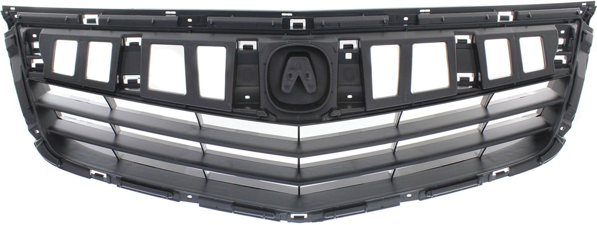 Textured Black Shell and Insert Grille for 2011-2014 Acura TSX Sedan/Wagon, Replacement