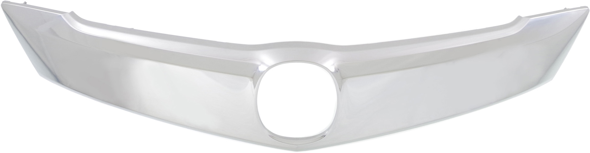 Upper Grille Molding for Acura TLX 2015-2017, Satin Nickel ABS, without Adaptive Cruise Control, Replacement