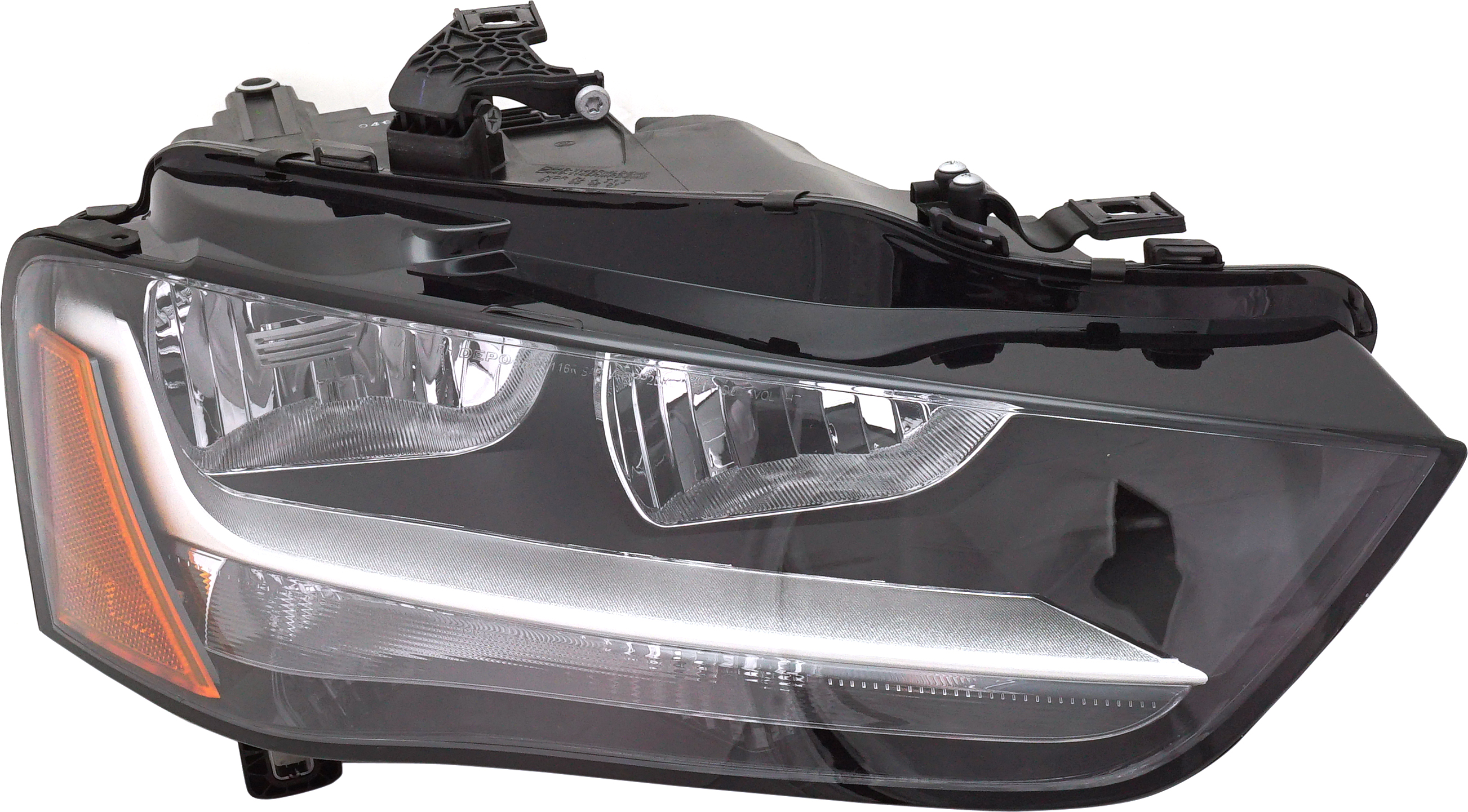 Headlight Assembly for Audi A4/A4 ALLROAD (2013-2016), Right (Passenger) Side, Halogen, Compatible with Sedan/Wagon, From 5-12, Replacement