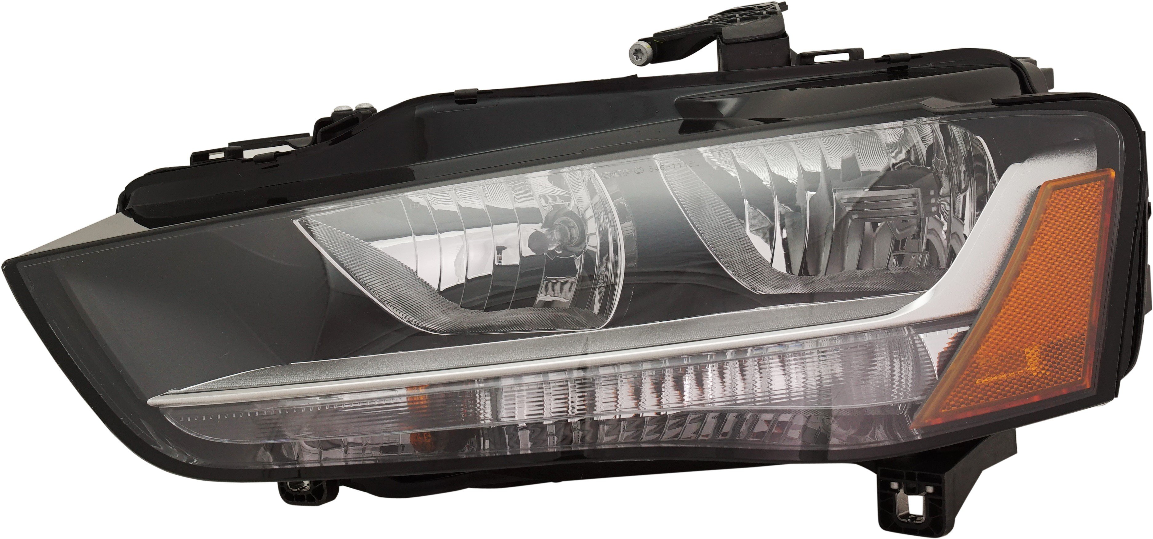 Headlight Assembly for Audi A4/A4 Allroad 2013-2016, Left (Driver), Halogen, Sedan/Wagon, From 5/2012, Replacement