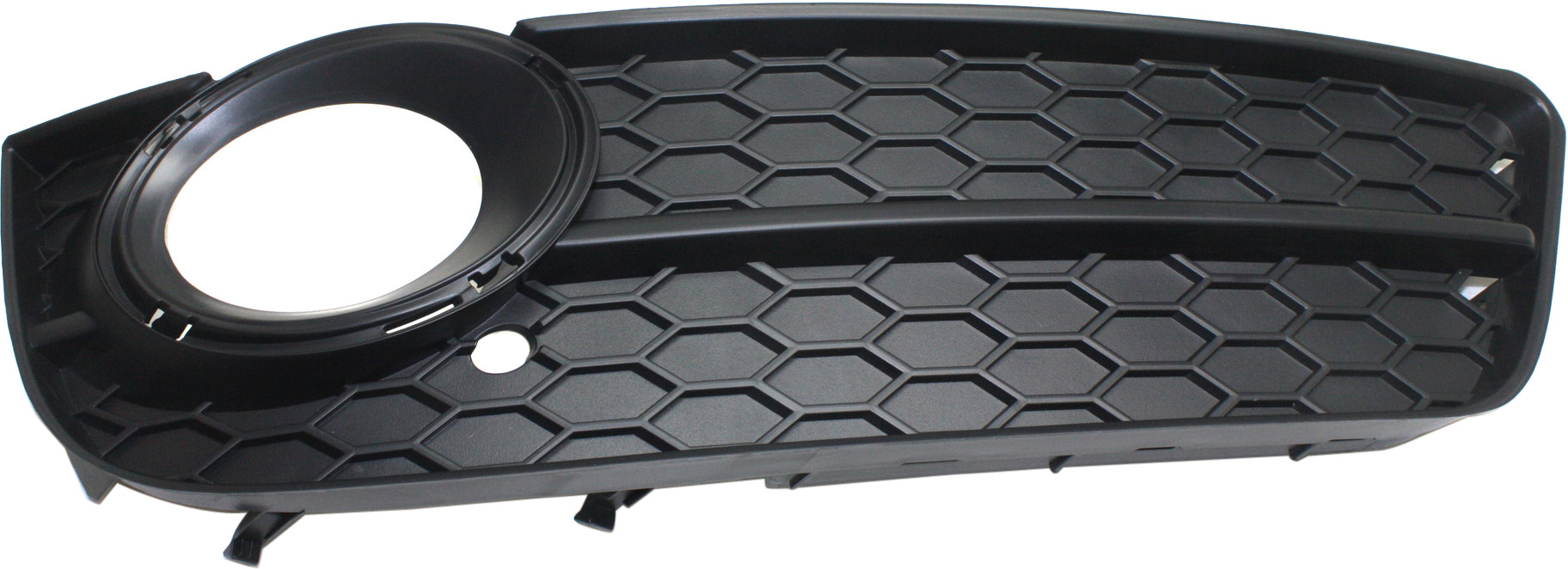 Front Fog Light Molding for Audi A5 2008-2012 Right (Passenger), Textured Black, Without Adaptive Cruise Control and S-Line Package, With Fog Lights, Convertible/Coupe, Replacement