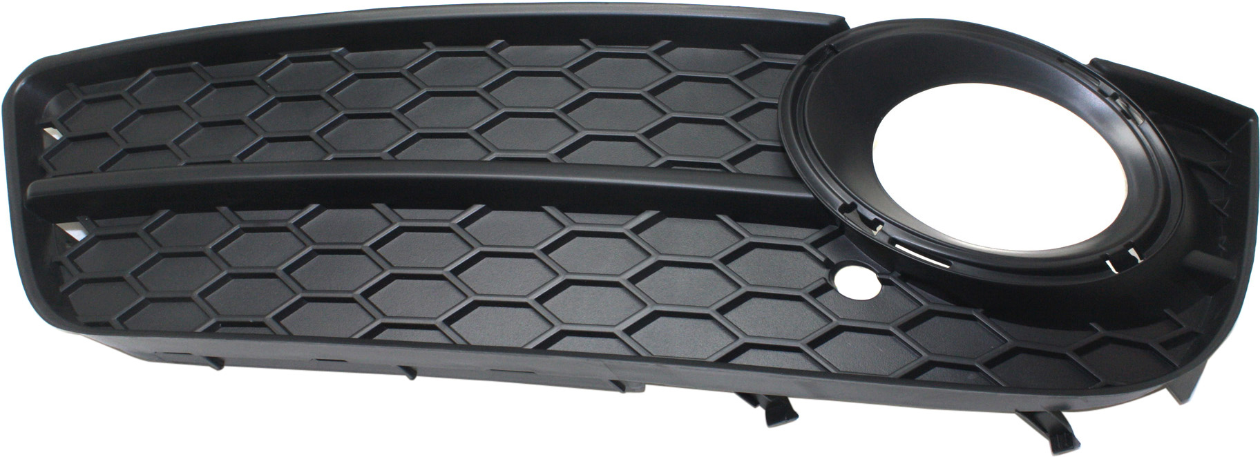 Front Fog Light Molding for Audi A5 2008-2012 Left (Driver), Textured Black, without Adaptive Cruise Control and S-Line Package, with Fog Lights, Convertible/Coupe, Replacement