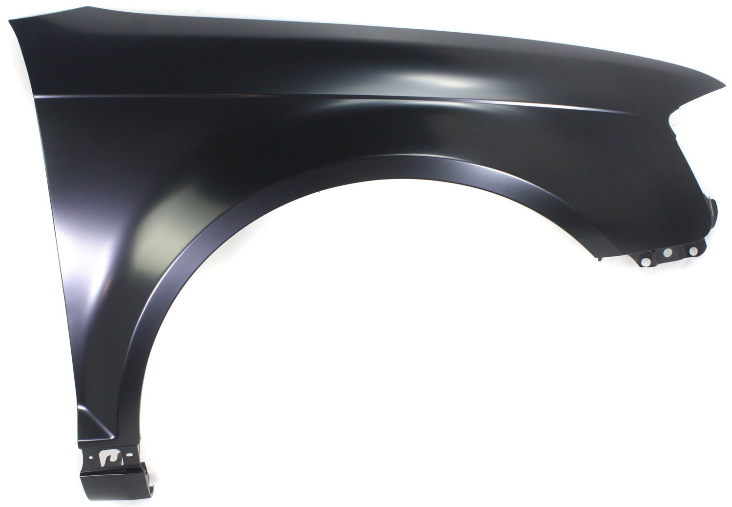 Front Fender for Audi A3 2009-2013, Right (Passenger), Primed (Ready to Paint), Steel, without Side Marker Light Holes, Replacement