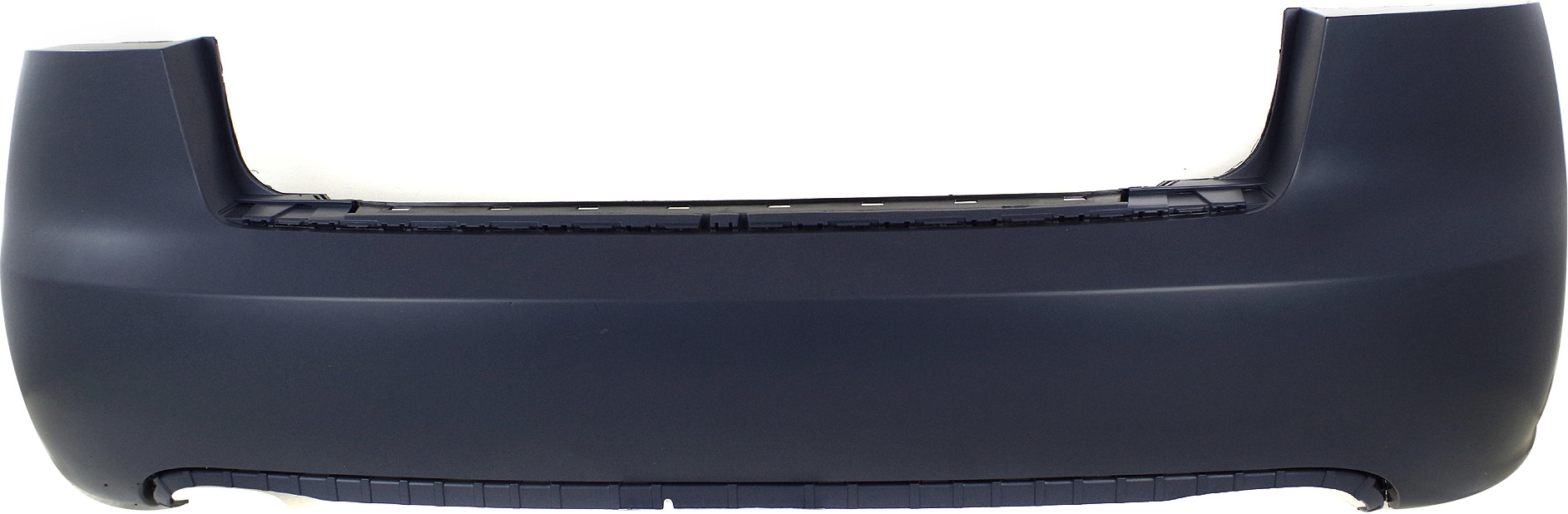 Rear Bumper Cover for Audi A4/S4 2005-2008, Primed (Ready to Paint), Sedan, Without Parking Aid Sensor Holes, Replacement