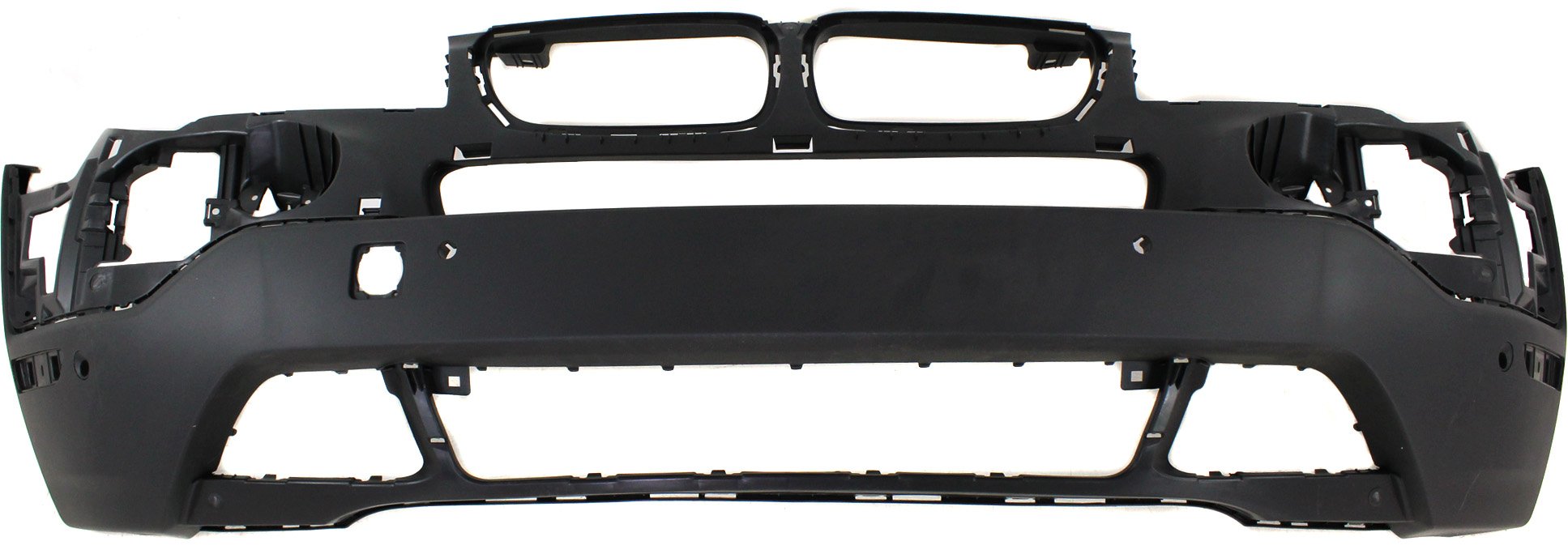 Front Bumper Cover for BMW X3 2007-2010, Lower Position, Textured Finish, Without M Package, With Park Distance Control Sensor Holes, Replacement