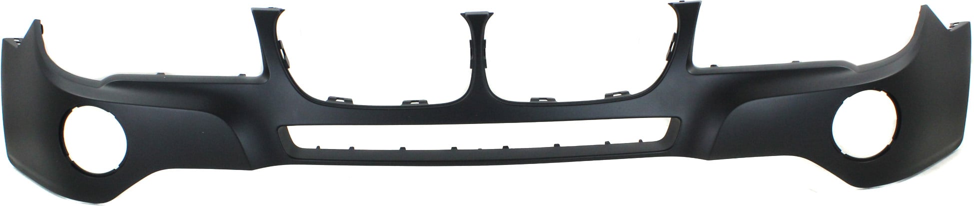 Front Bumper Cover for BMW X3 2007-2010, Upper, Primed (Ready to Paint), Without M Package, Without Headlight Washer Holes, Replacement