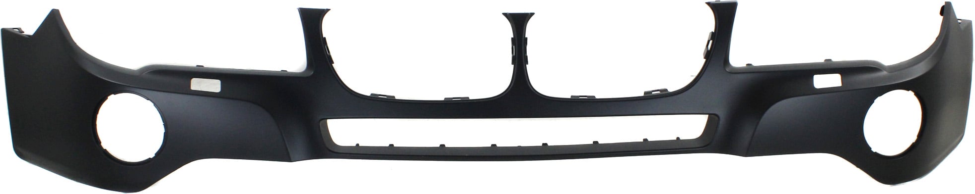 Front Bumper Cover for BMW X3 2007-2010, Upper, Primed (Ready to Paint), without M Package, with Headlight Washer Holes, Replacement