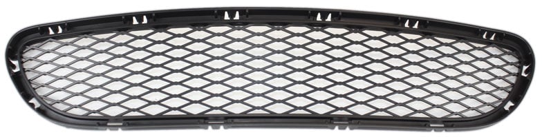 Front Bumper Grille for BMW 3-Series 2009-2012, Center Location, Primed (Ready to Paint), Without M Package, Without Adaptive Cruise Control, Sedan/Wagon, Replacement Models: 328i, 328xi, 335i, 335xi.