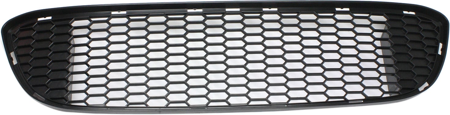 Front Bumper Grille for BMW 1-Series 2008-2013, Center Piece, Textured Black, with M Package, Convertible/Coupe, Replacement Fits: 128i, 135i, M1.