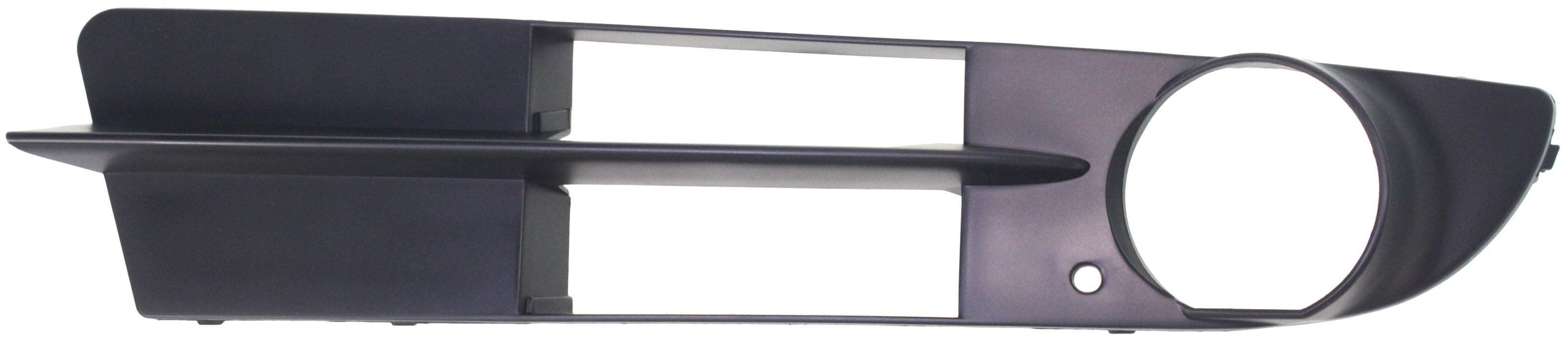 Front Fog Light Molding for BMW 5-Series 2004-2007, Right (Passenger), Paint to Match, Sedan without M Package, Wagon without Sport Package, Replacement Models: 520i, 525i, 530i, 535i, 540i, 545i, 550i.