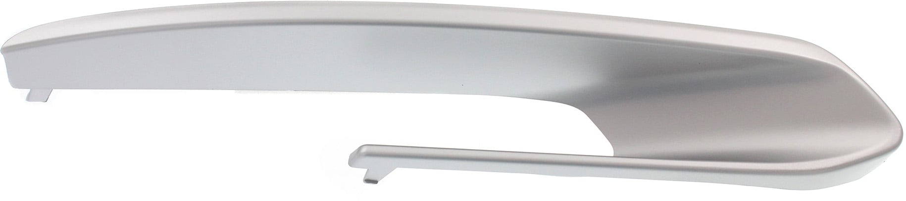 Front Bumper Molding for BMW 3-Series 2012-2015, Right (Passenger) Side, Primed (Ready to Paint)-Silver, Excludes M Sport Line, Modern Line, Sedan/Wagon, Replacement Models: 320i, 328i, 335i, 340i, 330i.