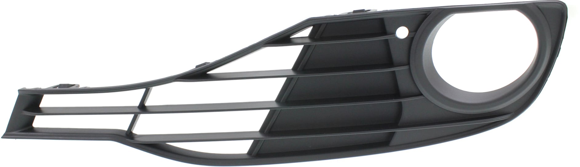 Front Fog Light Molding for BMW 3-Series 2012-2015, Left (Driver), Textured Black, Standard without M Sport Package, Sedan/Wagon, Replacement Models: 320i, 328i, 335i, 340i.