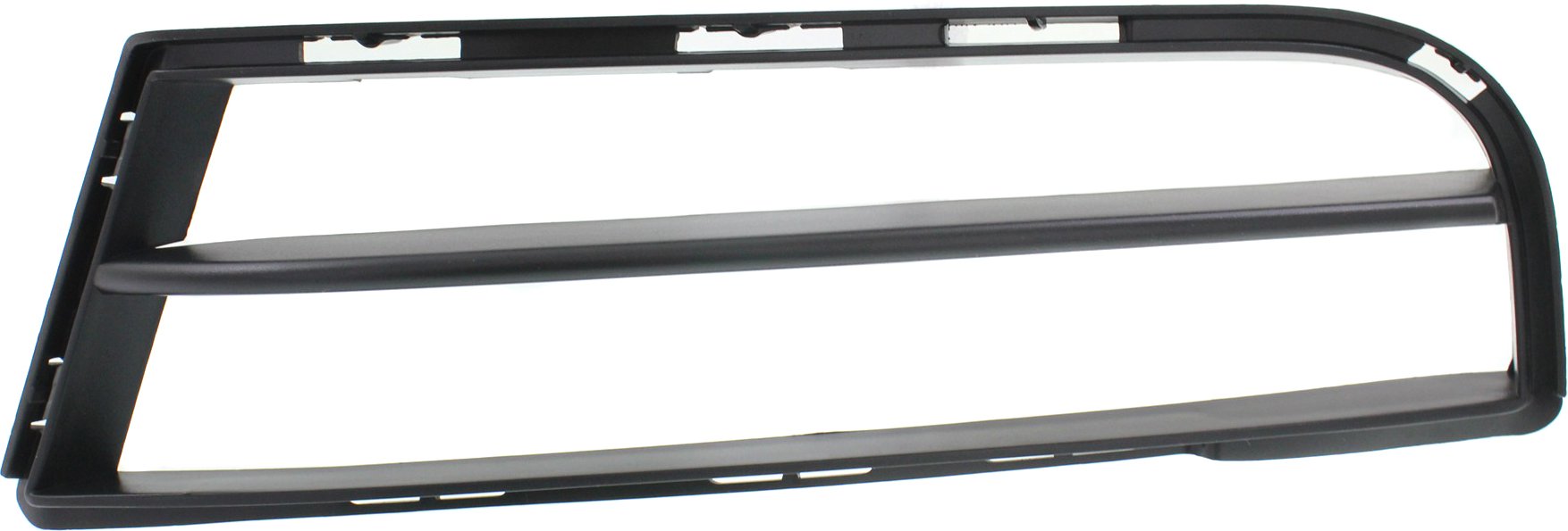 Fog Light Cover for BMW 135i Convertible/Coupe 2008-2013, Left (Driver), Outer, Textured Black, with M Package, Replacement