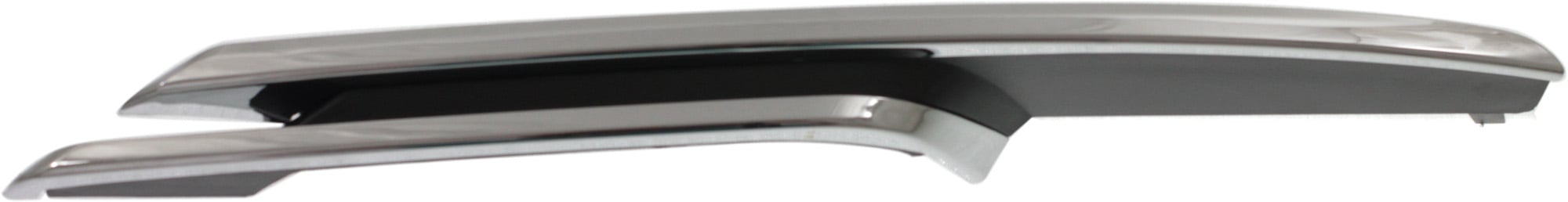 Front Bumper Molding for BMW 3-Series 2012-2015, Chrome, Grille Molding, Left (Driver), without M Sport Line, Luxury Line, Sedan/Wagon, Replacement Models: 320i, 328i, 335i, 340i