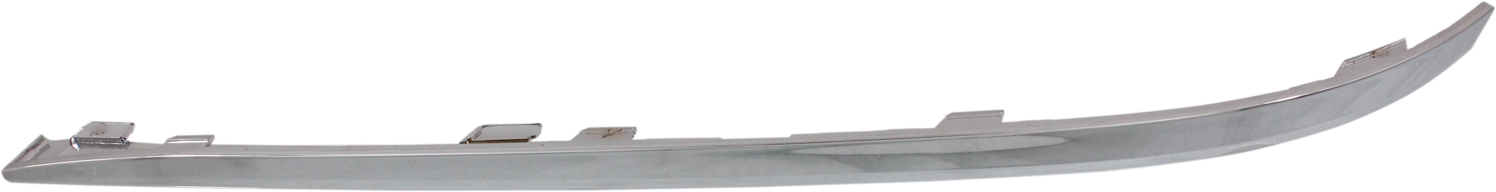 Front Bumper Molding for BMW 7-Series 2013-2015, Left (Driver) Side, Chrome, without M Package, Replacement