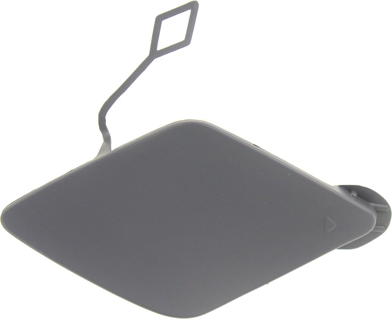 Front Bumper Tow Hook Cover for BMW 3-Series 2013-2019, Sedan (2014-2019, Wagon), Primed (Ready to Paint), with M Sport Line, Replacement Models: 320i, 328i, 330i, 335i, 340i.