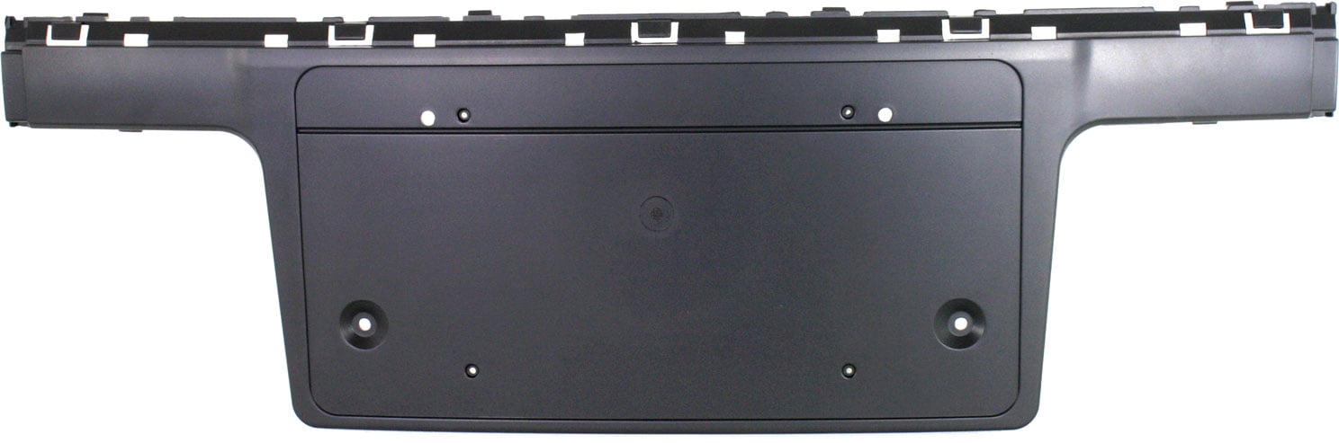 Front Bumper Bracket for BMW 745LI, 2002-2005, License Base, Black, Replacement