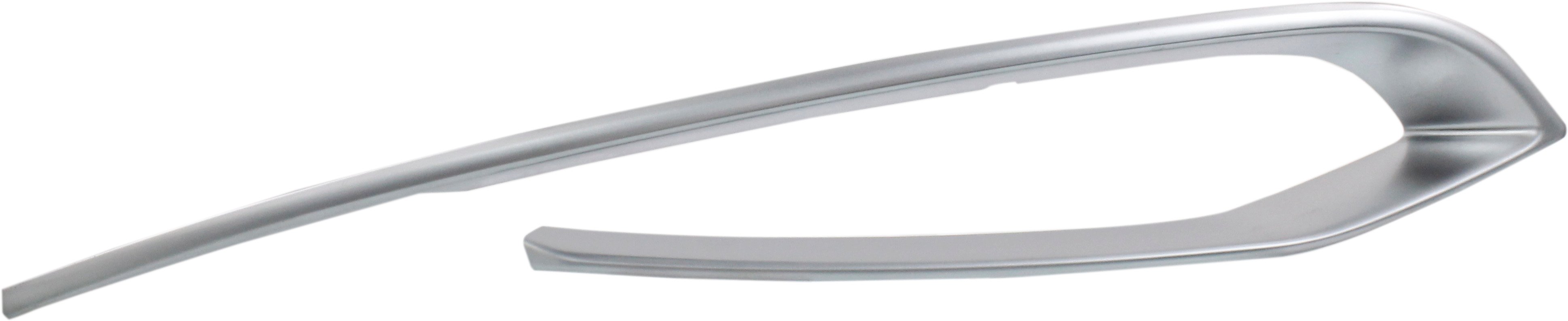 Front Bumper Grille Molding for BMW 5-Series 2014-2016, Right (Passenger), Chrome, Modern Line without M Sport Package, Sedan, Replacement Models: 518d, 520i, 520d, 525d, 528i, 530d, 535i, 535d, 550i.