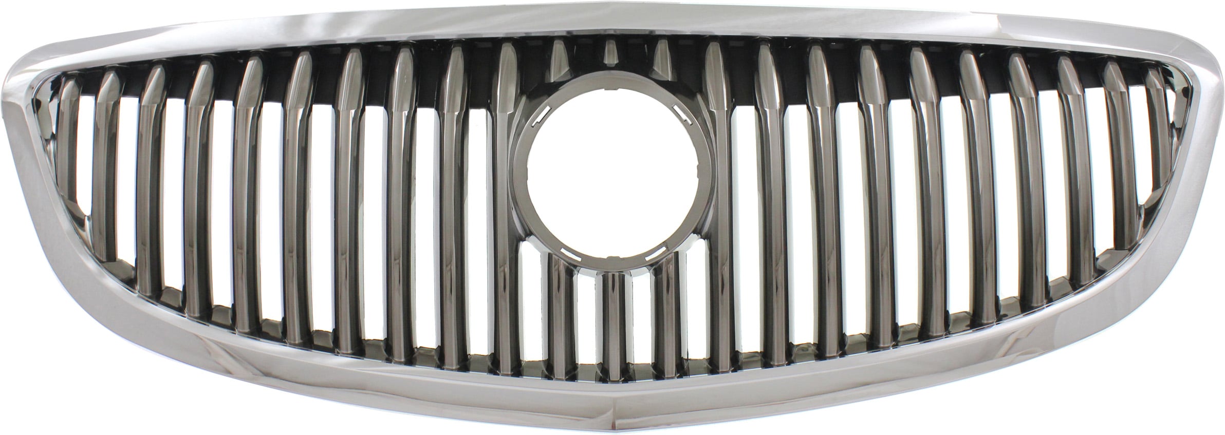 Grille for Buick Enclave 2008-2012, Plastic with Chrome Shell and Insert, Replacement