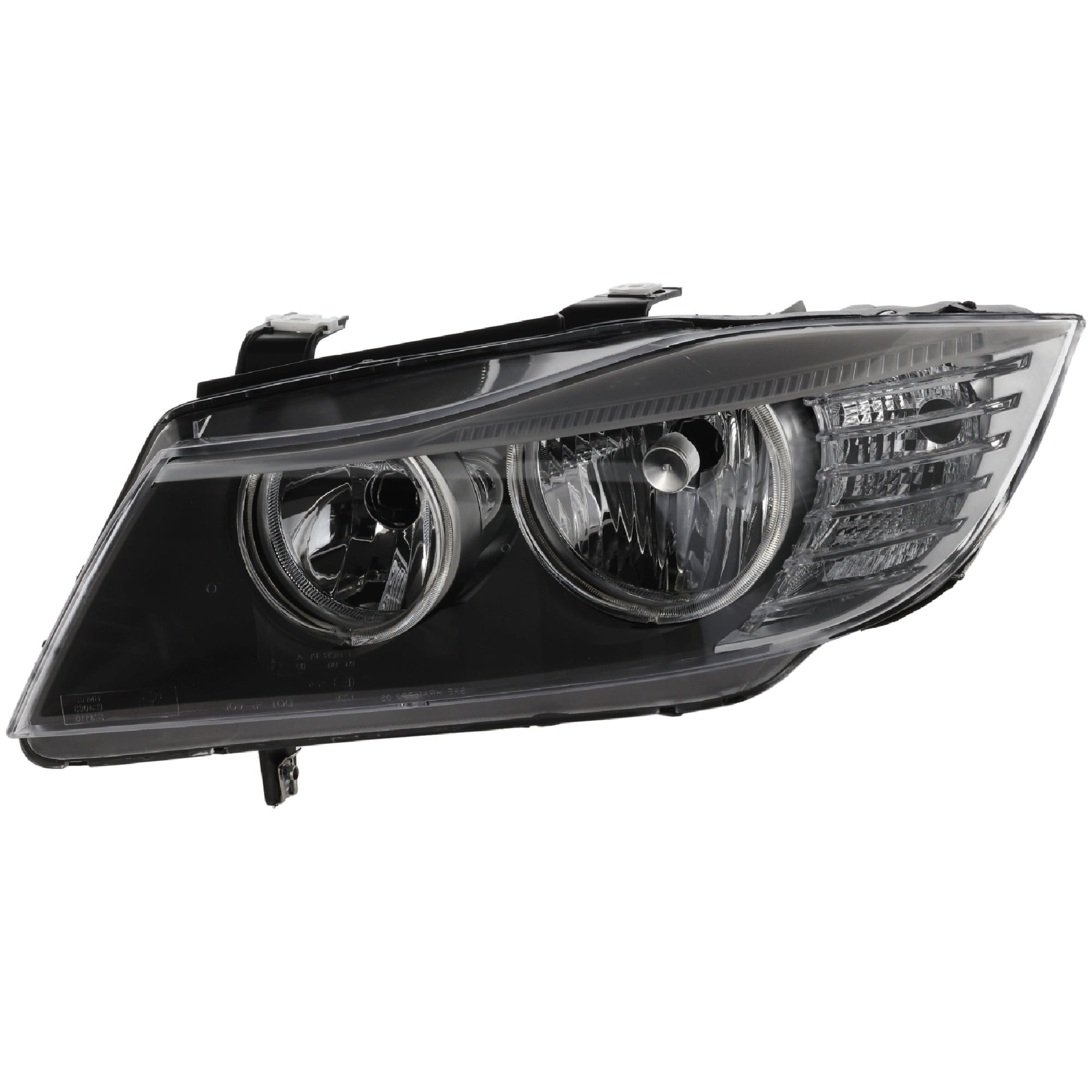 Headlight for BMW 3-Series 2009-2012, Left (Driver) Side, Lens and Housing, Halogen, Sedan/Wagon, Replacement - Fits 328i, 330i, 335i, M3.