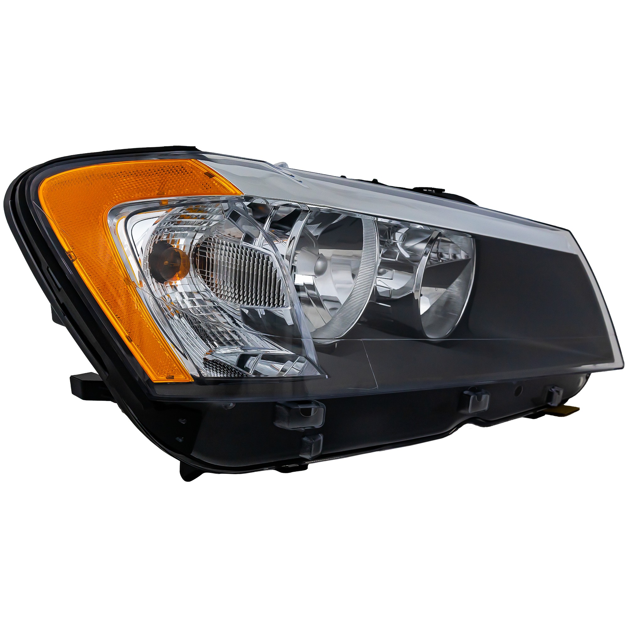 Headlight Assembly for BMW X3 2011-2014, Right (Passenger), Halogen-Type, Replacement