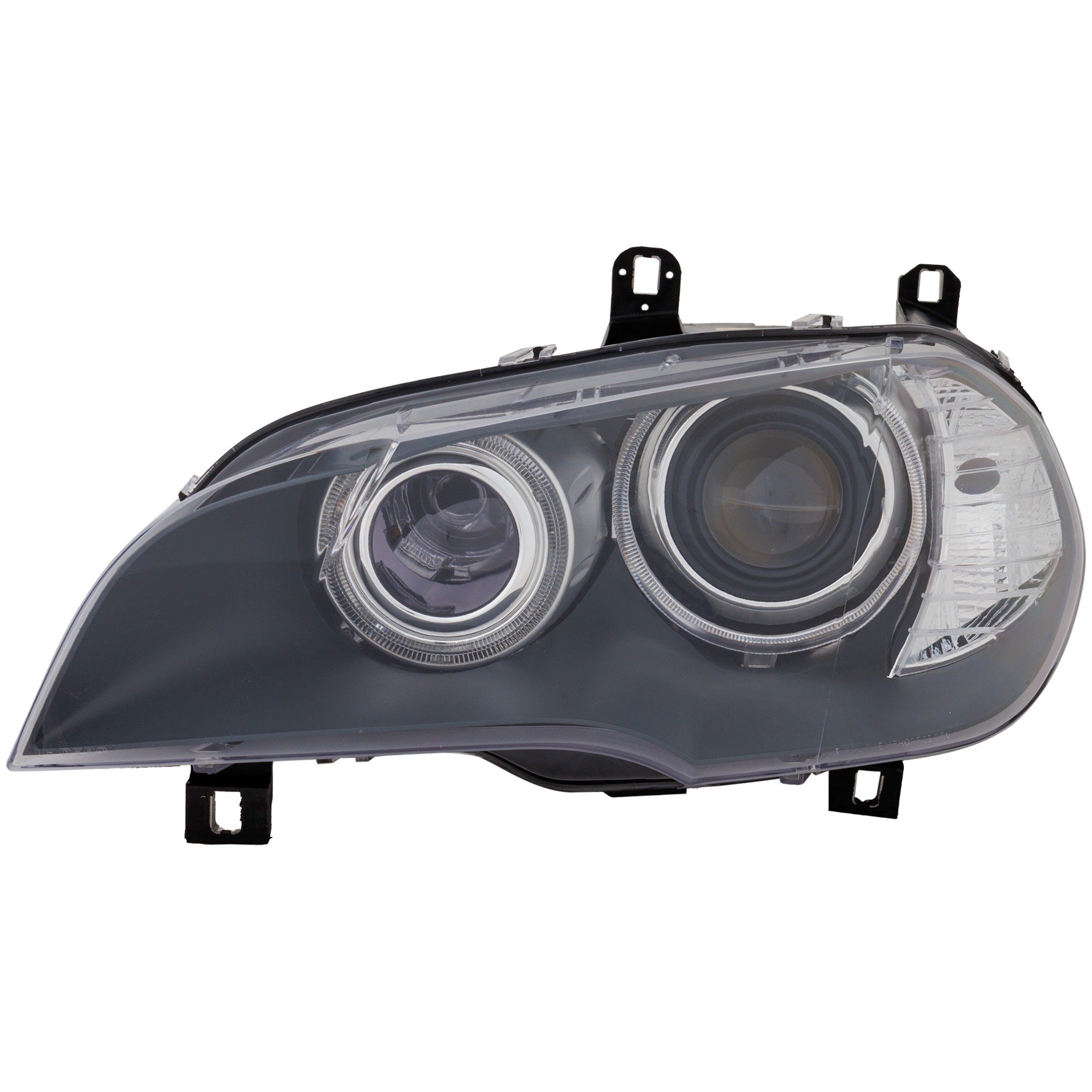 Headlight for BMW X5 2007-2013, Left (Driver) Side, Lens and Housing, HID/Xenon, Without HID Kit, Replacement