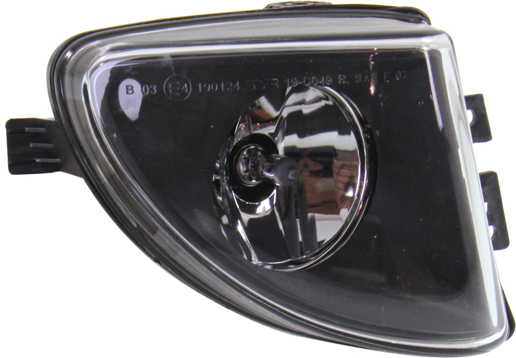 Front Fog Light Assembly for BMW 5-Series (2011-2013), Right (Passenger Side), Glass Lens, Sedan, Replacement Models: 528i, 535i, 550i.