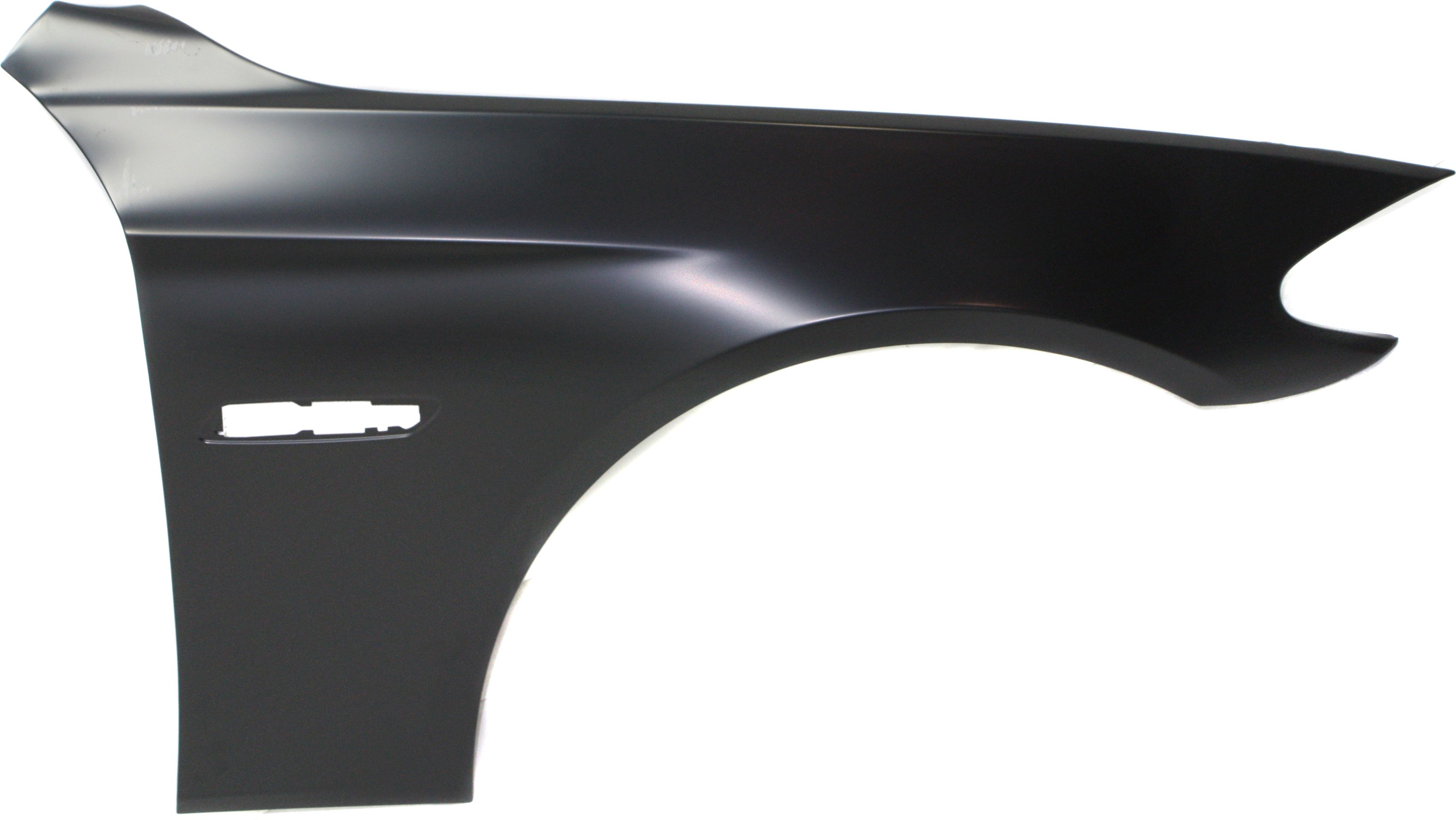 Front Fender for BMW 5-Series 2011-2016, Right (Passenger) Side, Primed (Ready to Paint), Steel, Sedan, Replacement Models: 528i, 535i, 550i.