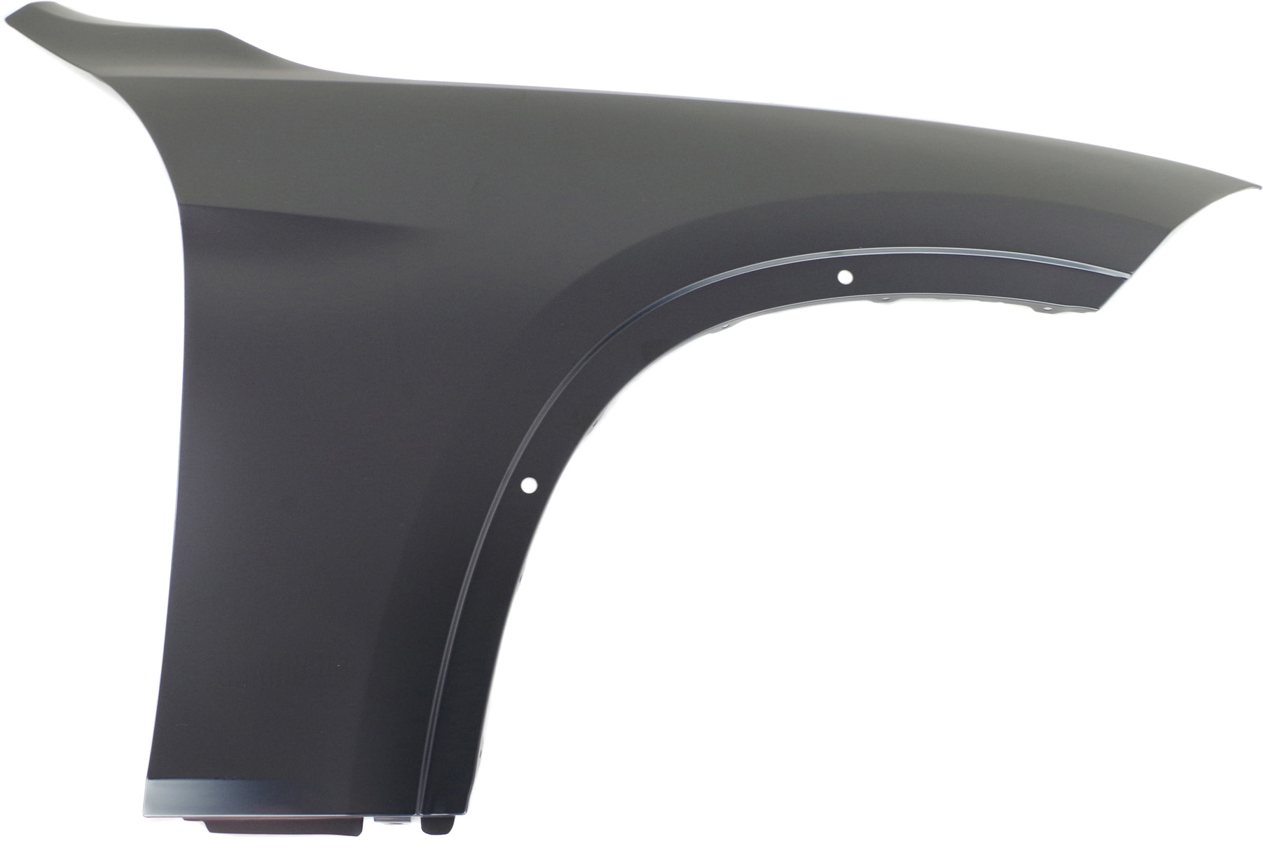 Front Fender for BMW X1 2013-2015, Right (Passenger) Side, Primed (Ready to Paint), Steel, Without Side Light Hole, Replacement (CAPA Certified)