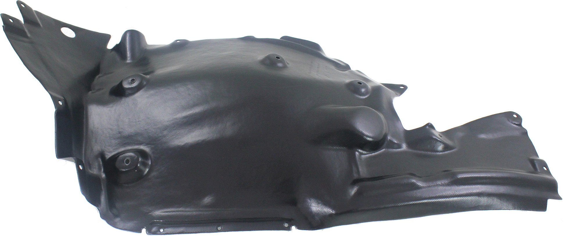 Front Fender Liner for BMW 5-Series GT 2010-2017, Right (Passenger) Side, Rear Section, Replacement Models: 528i, 535i, 550i, M5