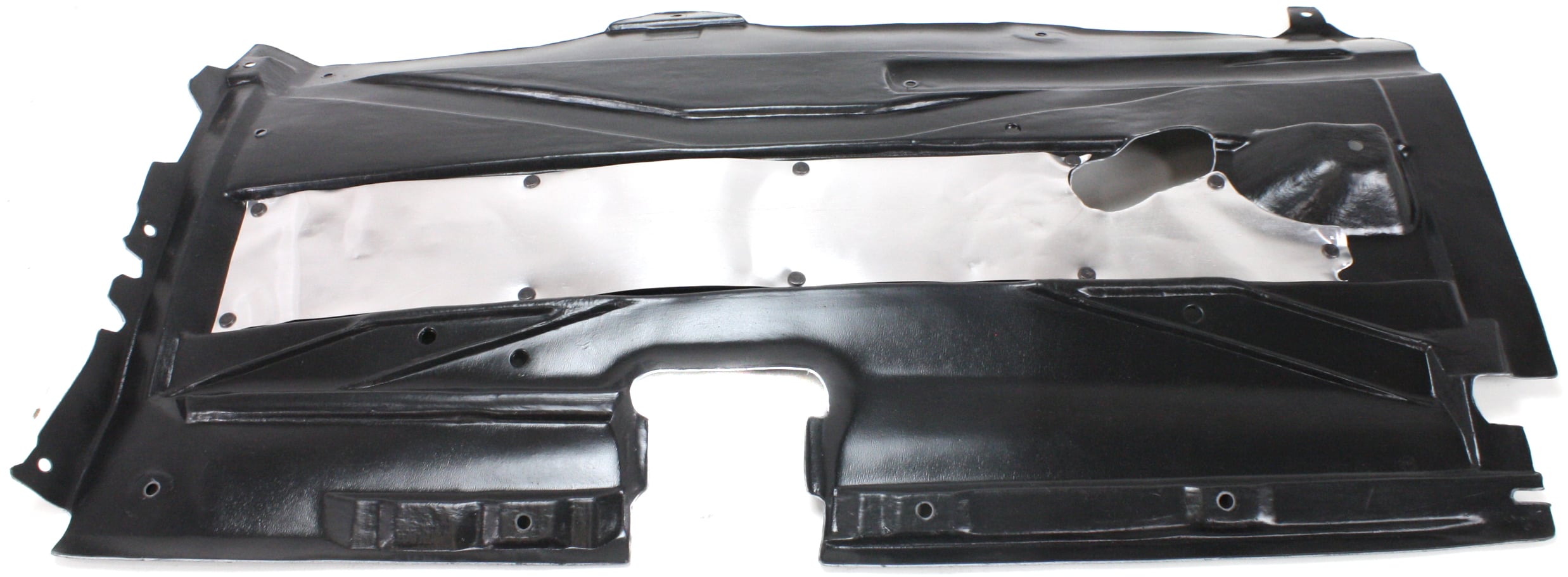 Engine Splash Shield for BMW 5-Series 1997-2003, Under Cover, Left (Driver) Lateral Floor with Aluminum Pad, Replacement