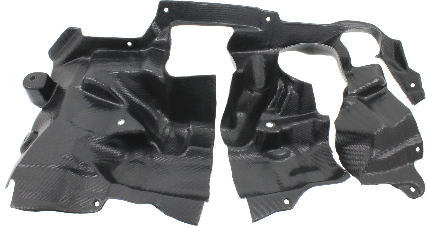 Engine Splash Shield Under Cover for BMW 5-Series GT 2010-2017, 6-Series 2012-2019, 7-Series 2009-2015, Right (Passenger) Side, Rear Wheel Drive, Replacement - GT, 630i, 640i, 650i, 730d, 740d, 750d.