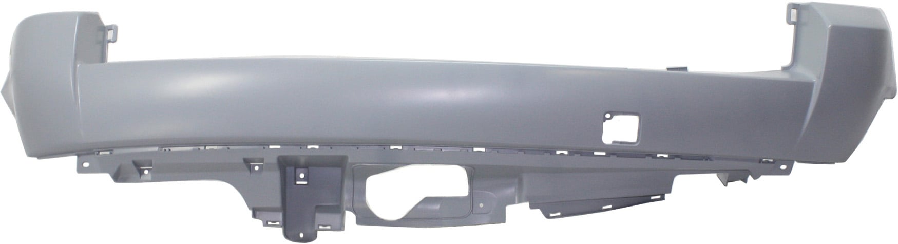 Primed (Ready to Paint) Rear Bumper Cover for BMW X3 2007-2010 without M Package and Park Distance Control Sensor Holes, Replacement