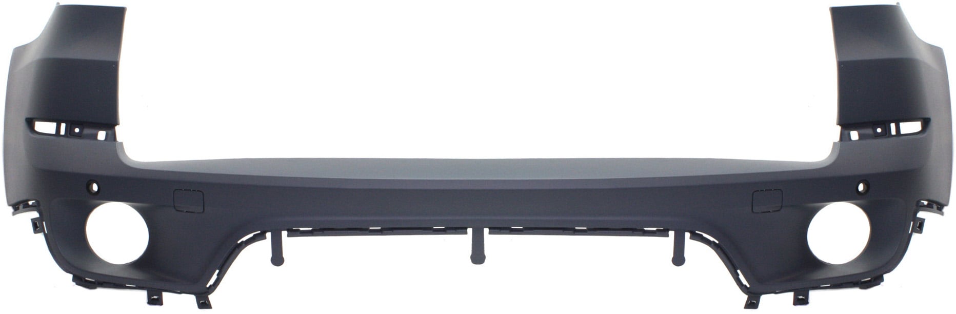 Rear Bumper Cover for BMW X5 2011-2013, Primed (Ready to Paint), Without M Package, With Parking Distance Control Sensor Holes, Replacement