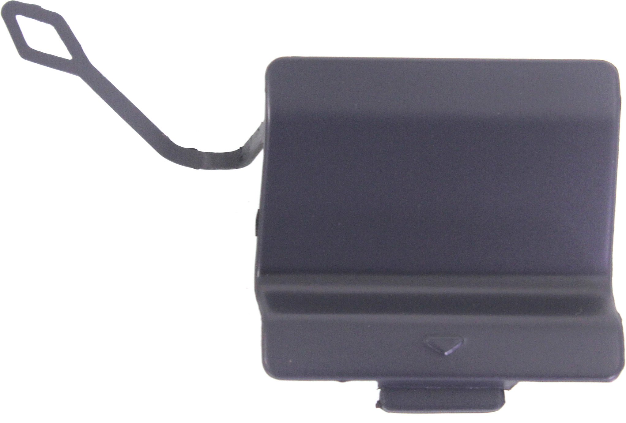 Rear Bumper Tow Hook Cover for BMW 5-Series 2011-2013, Primed (Ready to Paint) Gray, Sedan, without M Package, Replacement suitable for 528i, 535i, 550i models.