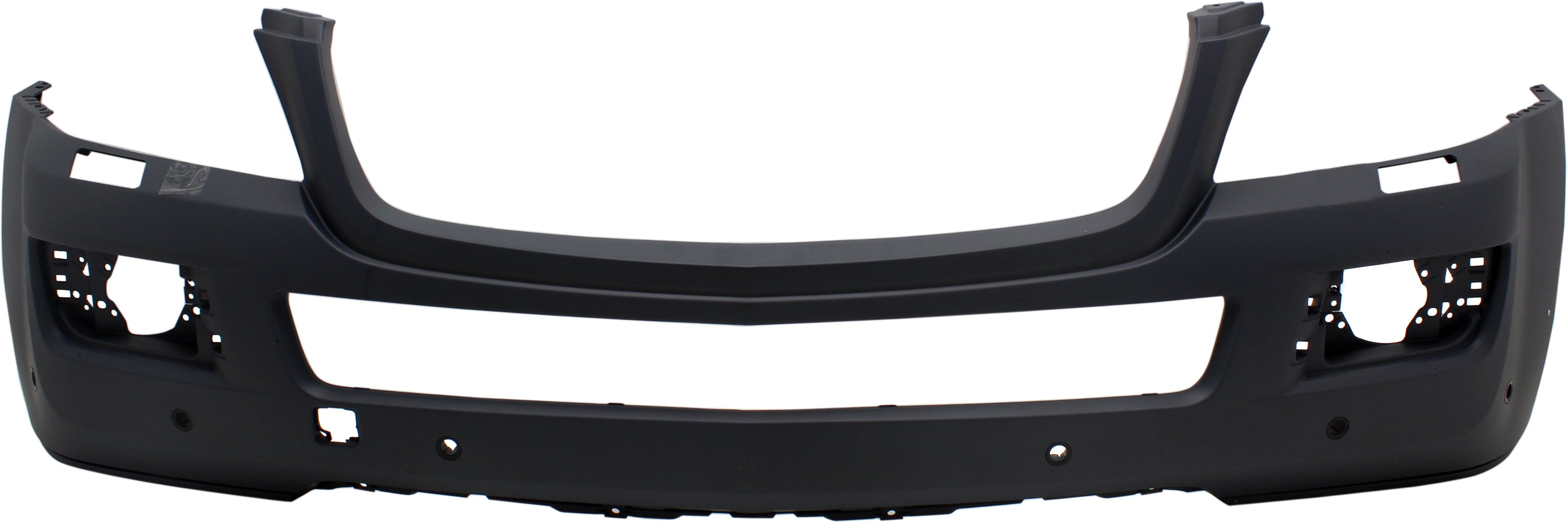 Front Bumper Cover for Mercedes-Benz GL-Class 2007-2012, Primed (Ready to Paint), with Parktronic and Headlight Washer Holes, without Curve Lighting, Replacement