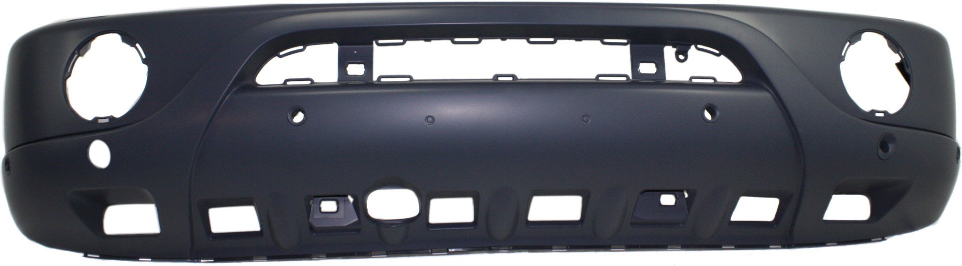 Front Bumper Cover for Mercedes-Benz M-Class 2000-2005, Primed (Ready to Paint), with Headlight Washer and Parktronic Holes, with Round Fog Lights, Replacement